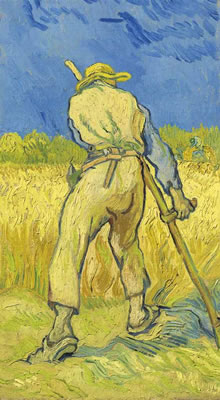 Le moissonneur (d’après Millet)