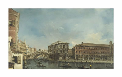 Venice: the Rialto Bridge with the Palazzo dei Camerlenghi (Estimate on Request)