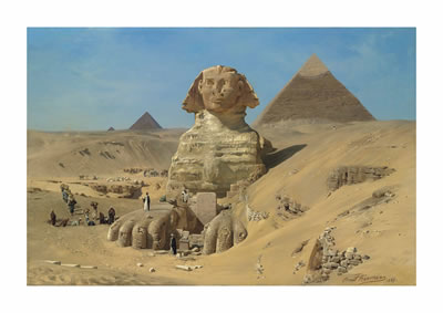 The excavation of the Sphinx