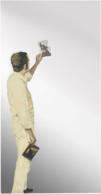 Sample artwork by Michelangelo Pistoletto (Born 1933), known for life-size figure paintings, photoscreen images, conceptual - View similar artists and auction records