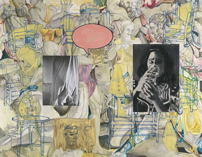 Sample artwork by David Salle (Born 1952), known for abstract figure, collage - View similar artists and auction records
