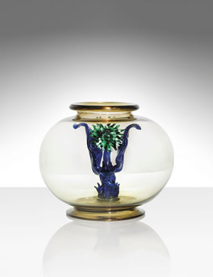 A UNIQUE AND IMPORTANT 'ACQUARIO', 1930 by Napoleone Martinuzzi - Auction record, sale price, and art valuation. Compare with similar artists and explore comparable artworks.