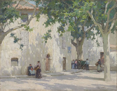 A street corner, Cassis, near Marseille by Terrick John Williams - Auction record, sale price, and art valuation. Compare with similar artists and explore comparable artworks.