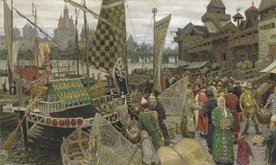 Sample artwork by Appolinari Mikhailovich Vasnetsov (1856 - 1933), known for historical landscape and archealogical painting and graphic art - View similar artists and auction records