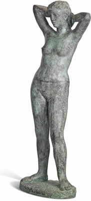 Standing nude by Karin Jonzen - Auction record, sale price, and art valuation. Compare with similar artists and explore comparable artworks.