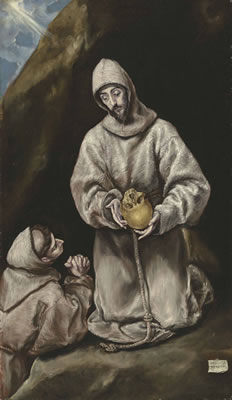 Saint Francis and Brother Leo in Meditation by El Greco - Auction record, sale price, and art valuation. Compare with similar artists and explore comparable artworks.