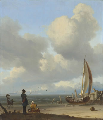 Sample artwork by Ludolf Backhuysen I (1631 - 1708), known for seascape painting-sailing ships, draughtsman, printmaking - View similar artists and auction records