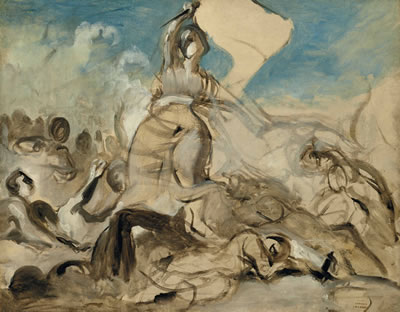 Le 28 juillet – la liberté guidant le peuple, 1830