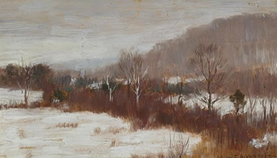 Snow in Lenox, Mass.