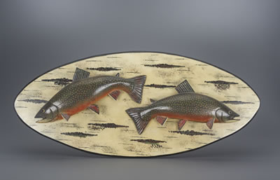 Double Trout Plaque