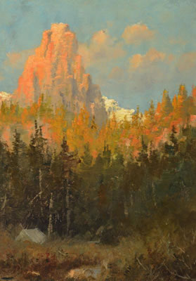 Group of Three: Mountain Landscape, Northern Idaho and Mission