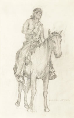 Group of Three: Navajo (circa 1916), Navajo Riders (circa 19160 and The Packer (circa 1916)