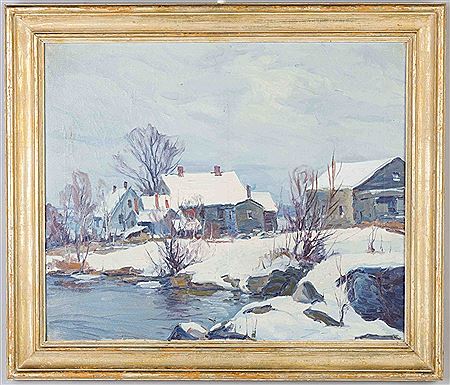 Winter Landscape by George Renouard - Auction record, sale price, and art valuation. Compare with similar artists and explore comparable artworks.