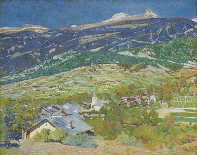 Sample artwork by Edmond Bille (1878 - 1959), known for stained glass design for churches, figure and genre painting, engraving - View similar artists and auction records