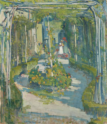 Jardin en mai, 1906 by Edouard Vallet - Auction record, sale price, and art valuation. Compare with similar artists and explore comparable artworks.