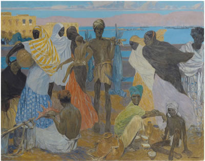 Le marché aux poissons à Djibouti by Fernand Lantoine - Auction record, sale price, and art valuation. Compare with similar artists and explore comparable artworks.
