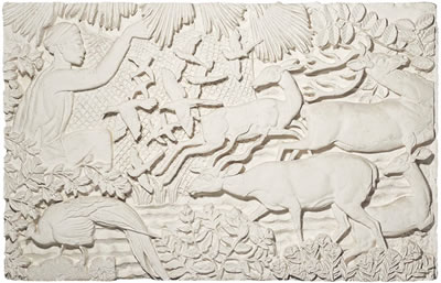 Annam, projet pour le bas-relief du musée des colonies, vers 1930