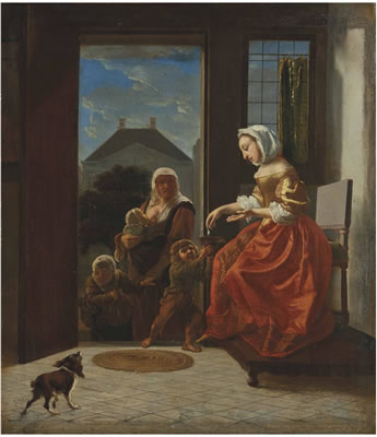 L'aumône by Frans Van Mieris II - Auction record, sale price, and art valuation. Compare with similar artists and explore comparable artworks.
