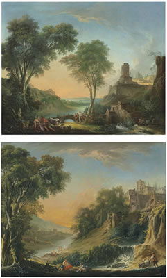 Un paysage pastoral au moulin (1) ; et Un paysage pastoral à ...(2) by Nicolas Jacques Juliard - Auction record, sale price, and art valuation. Compare with similar artists and explore comparable artworks.