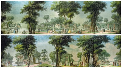 Set of five transparent representative landscapes of the 'Campaigns France' (5) by Louis Carrogis de Carmontelle - Auction record, sale price, and art valuation. Compare with similar artists and explore comparable artworks.
