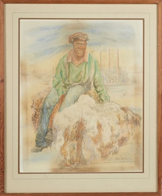 "New Orleans Water Front, from the Series Commerce on the Miss. River 1850-1900" by Burny Myrick - Auction record, sale price, and art valuation. Compare with similar artists and explore comparable artworks.
