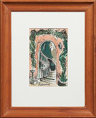 "French Quarter Winding Stairway"