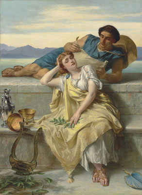 A Greek Ode by Alfred Elmore - Auction record, sale price, and art valuation. Compare with similar artists and explore comparable artworks.