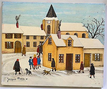 Un village en hiver