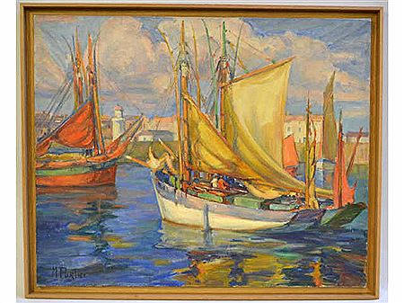 Ile d’Yeu, les bateaux by Marguerite Portier - Auction record, sale price, and art valuation. Compare with similar artists and explore comparable artworks.