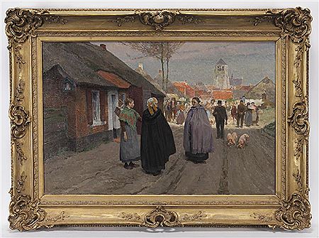 "Untitled (Peasants at the market)"