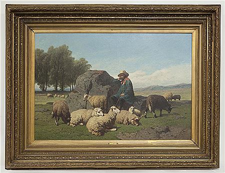 "Shepherd With His Flock"