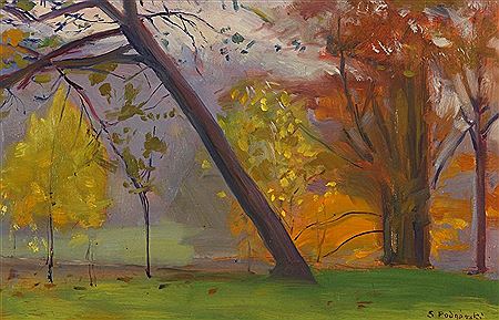 PARK JESIENIA by Stanislav Jan Podgorski - Auction record, sale price, and art valuation. Compare with similar artists and explore comparable artworks.