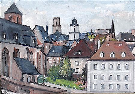 Sample artwork by Hans Joachim Muller (1909 - 1994), known for painting - View similar artists and auction records