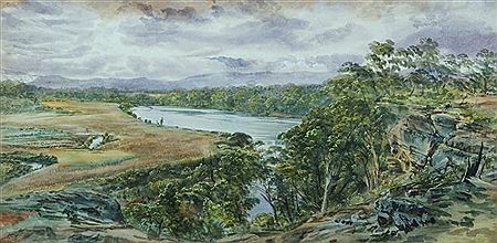 River View, South Coast NSW, May 1878 by Samuel Elyard - Auction record, sale price, and art valuation. Compare with similar artists and explore comparable artworks.