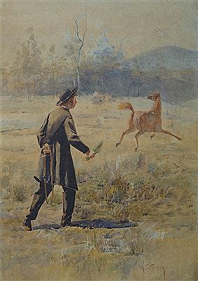 Sample artwork by Amandus Julius Fischer (1859 - 1948), known for painting - View similar artists and auction records