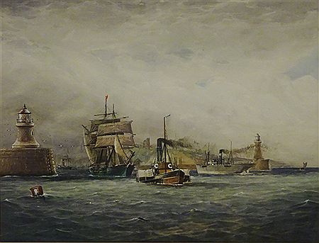 Shipping Leaving The Tyne by Norman Septimus Boyce - Auction record, sale price, and art valuation. Compare with similar artists and explore comparable artworks.