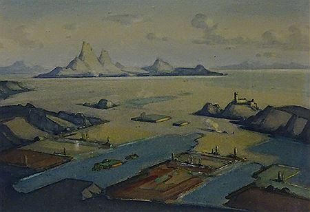 Industrial Landscape by Hirst Walker - Auction record, sale price, and art valuation. Compare with similar artists and explore comparable artworks.