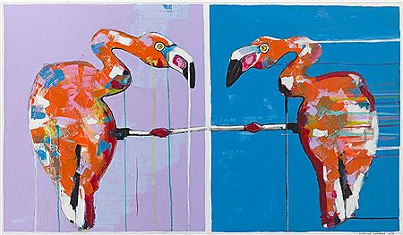 Pomaranczowe rozmowy by Karolina Kucharska - Auction record, sale price, and art valuation. Compare with similar artists and explore comparable artworks.