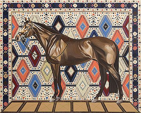 The horse is what everyone sees