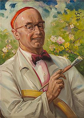 Self-Portrait by Jozef Kidon - Auction record, sale price, and art valuation. Compare with similar artists and explore comparable artworks.