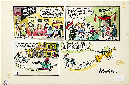 "Tytus, Romek i A'Tomek", book VI - Tytus olympian, comic splash no. 48, 1971