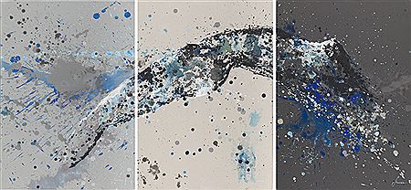 Splash woman 14 (triptych)