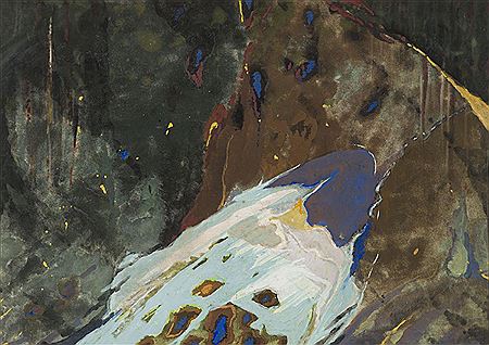 Sample artwork by Zbigniew Jaskierski (1928 - 1969), known for abstract compositions, colorist - View similar artists and auction records