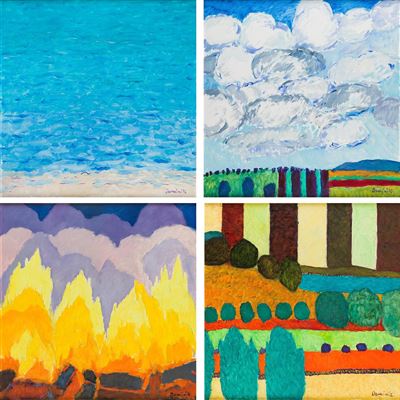 "Air", "Earth", "Water", "Fire" (4)