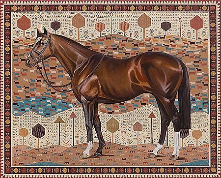 Landscape with horse