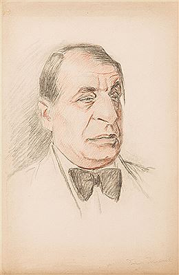 Portrait of actor Leon Wyrwicz by Tadeusz Waskowski - Auction record, sale price, and art valuation. Compare with similar artists and explore comparable artworks.