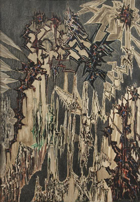 Sample artwork by Jerzy Tchorzewski (1928 - 1999), known for abstract image painting - View similar artists and auction records