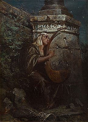 Harpist (David), circa 1885-90