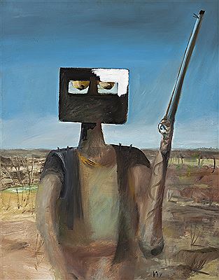 NED KELLY – OUTLAW, 1955 by Sidney Robert Nolan - Auction record, sale price, and art valuation. Compare with similar artists and explore comparable artworks.