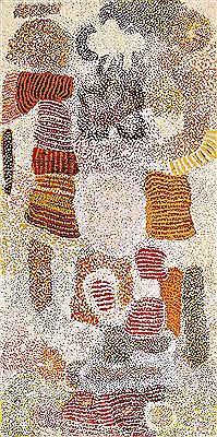 PARWALLA, 2001 by Elizabeth Nyumi Nungurrayi - Auction record, sale price, and art valuation. Compare with similar artists and explore comparable artworks.